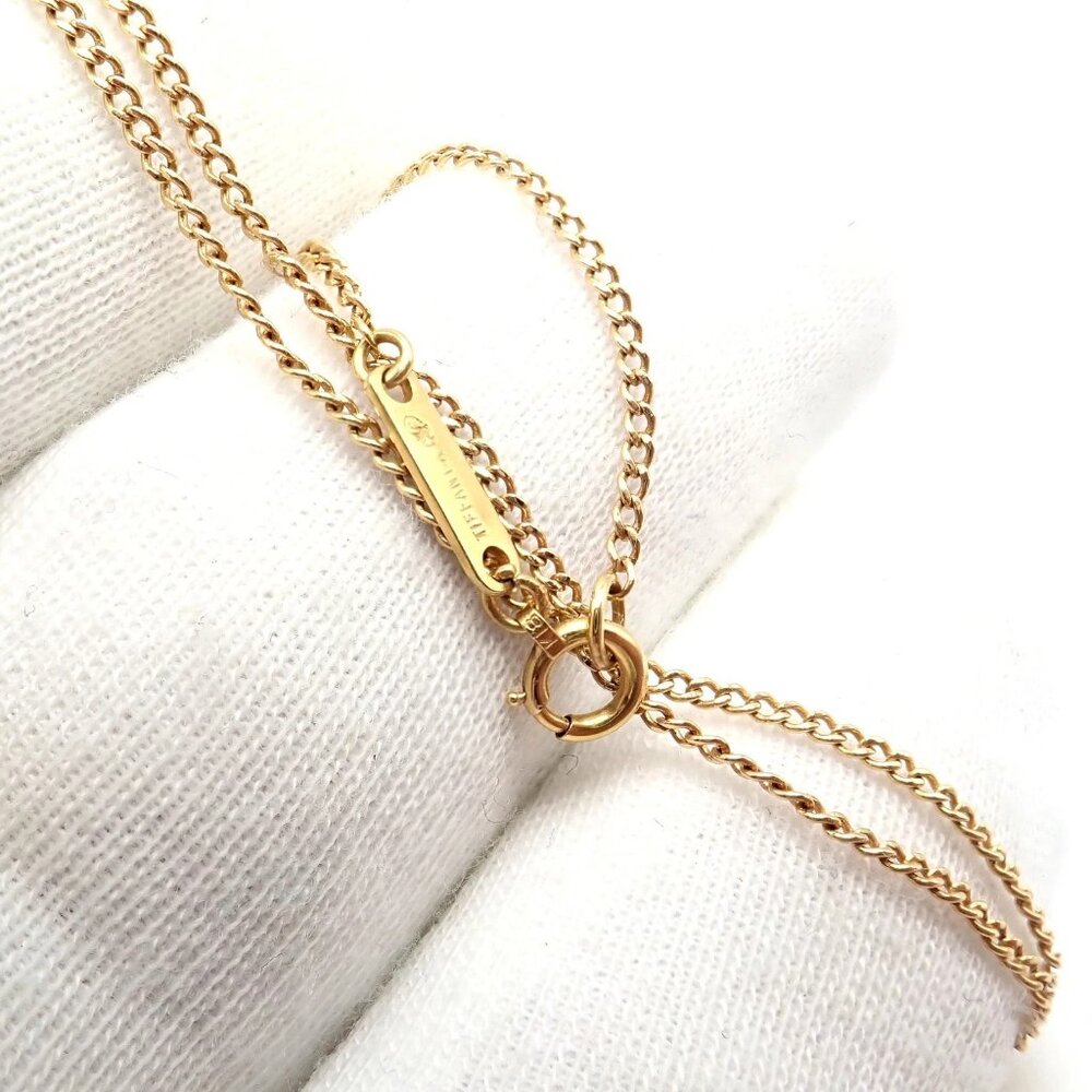 Rare! Tiffany & Co Ralph Lauren 18k Yellow Gold Nautical Bell Pendant Necklace - Picture 8 of 16